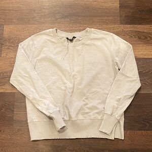 Jane and Delancey Light Beige Crew Neck Sweater